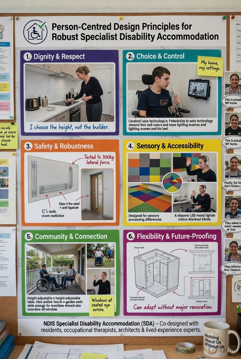 Person-Centred Design Principles for Robust Specialist Disability Accommodation